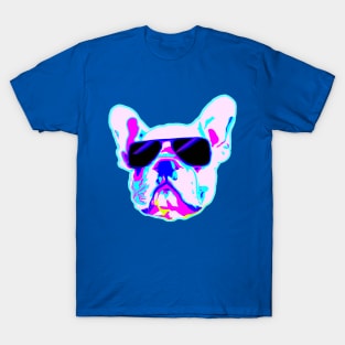 Vaporwave Frenchie Puppy T-Shirt